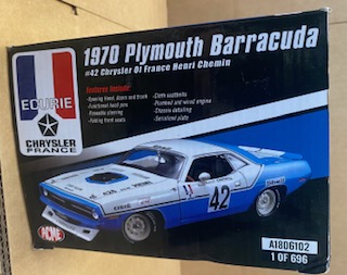 1970 PLYMOUTH HEMI CUDA - HENRI CHEMIN - CHRYSLER OF FRANCE #42- BOX DAMAGE 11 - 1970 PLYMOUTH HEMI CUDA - HENRI CHEMIN - CHRYSLER OF FRANCE #42- BOX DAMAGE - Image 11