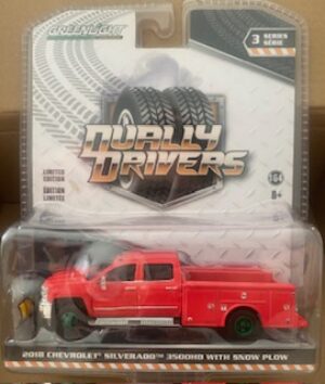 2018 Chevrolet Silverado 3500 Dually Service Bed with Snow Plow- GREEN MACHINE VERSION