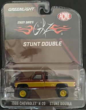 Stacey David's GearZ - 1986 Chevrolet K2500 PICK UP TRUCK Stunt Double - Fall Guy Tribute- GOLD CHASE