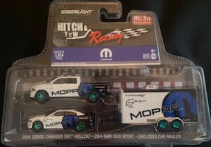 2016 DODGE CHARGER SRT HELLCAT * 2014 DODGE RAM 1500 SPORT* ENCLOSED CAR HAULER- SPECIAL GREEN MACHINE VERSION