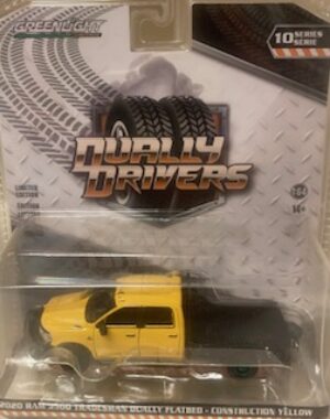 2020 DODGE RAM 3500 TRADESMAN DUALLY FLATBED- CONTRUCTION YELLOW- GREEN MACHINE VERSION