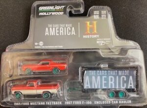1965 FORD MUSTANG FASTBACK * 1967 FORD F-100 * ENCLOSED CAR HAULER