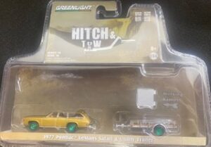 1977 PONTIAC LEMANS SAFARI & UTILITY TRAILER- GREEN MACHINE VERSION