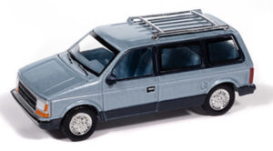 1987 Plymouth Voyager in Ice Blue Poly and Twilight Blue Poly