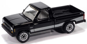 1987 Ford Ranger STX in Black with Silver STX Stripes