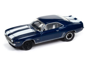 1969 Chevrolet Camaro Z28 in Metallic Blue with White Stripes