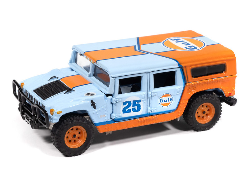 2006 Hummer H1 in Gulf Light Blue with Orange Graphics - Off Road-Gulf Oil 1 - 2006 Hummer H1 in Gulf Light Blue with Orange Graphics - Off Road-Gulf Oil