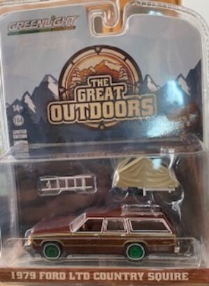 1979 Ford LTD Country Squire with Camp'otel Cartop Sleeper Tent- GREEN MACHINE VERSION