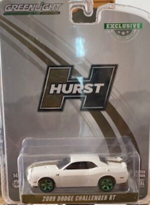 2009 Dodge Challenger RT Hurst Performance Edition (White with gold stripes)- GREEN MACHINE VERSION