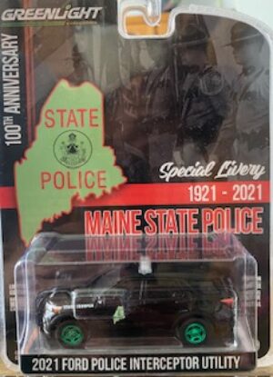 Maine State Police 100th Anniversary Livery - 2021 Ford Police Interceptor Utility- GREEN MACHINE VERSION