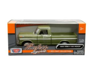 1969 Ford F-100 Pickup Truck – Olive Green – Timeless Legends