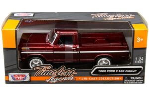 1969 Ford F-100 Pickup Truck – Metallic Red – Timeless Legends