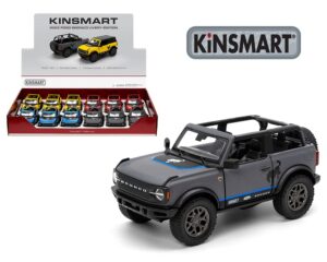 2022 Ford Bronco Livery Edition with Open Top-Kinsmart 1:34 (SPECIFY COLOR IN NOTES WHEN ORDERING)