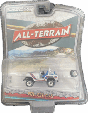 1976 JEEP CJ-5- BROKEN WHEEL OFF BACK TAILGATE